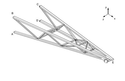 آموزش اباکوس تحلیل سازه جرثقیل با سه مقطع و پروفیل 